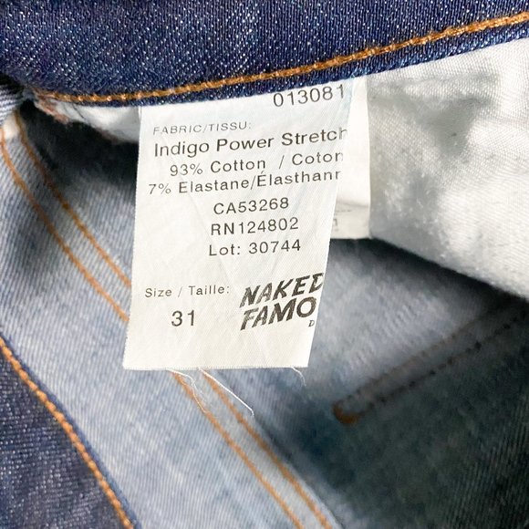 Naked & Famus Skinny Guy Jeans 31/34 - Picture 9 of 11
